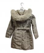 'S Max Maraエスマックスマーラ）の古着「ファー付ダウンコート」｜ベージュ