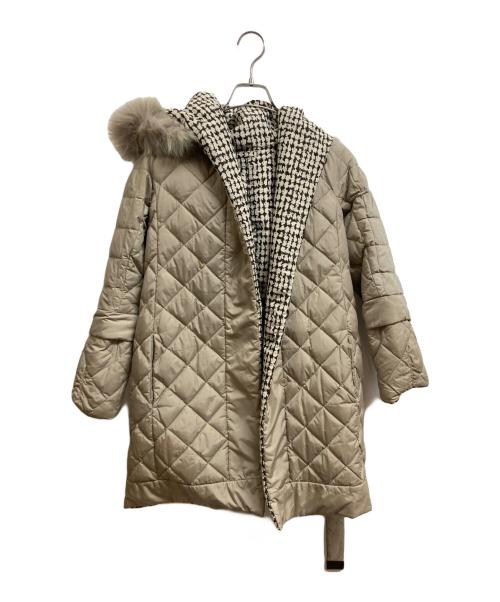 'S Max Mara（エスマックスマーラ）'S Max Mara (エスマックスマーラ) ファー付ダウンコート ベージュ サイズ:36の古着・服飾アイテム
