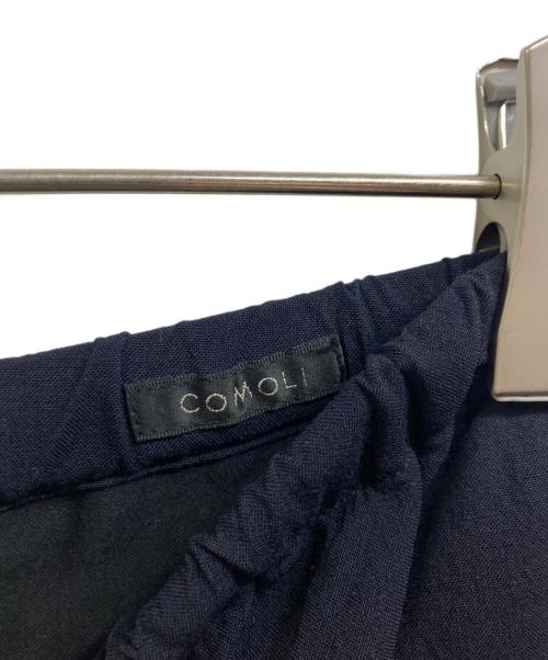 COMOLI（コモリ）COMOLI (コモリ) ウール ニータックパンツ ネイビー サイズ:3の古着・服飾アイテム