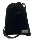 WACKO MARIAワコマリア）の古着「VELVET SHOULDER POUCH」｜ブラック