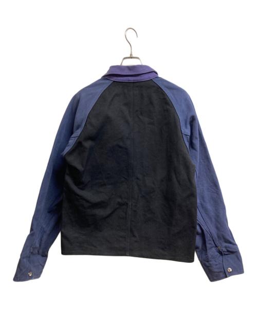 Fake As Flowers（フェイク アス フラワーズ）FAKE AS FLOWERS (フェイク アス フラワーズ) 23SS Worker Jacket ブラック×パープル サイズ:3の古着・服飾アイテム