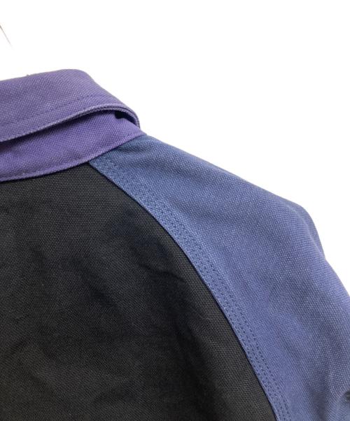 Fake As Flowers（フェイク アス フラワーズ）FAKE AS FLOWERS (フェイク アス フラワーズ) 23SS Worker Jacket ブラック×パープル サイズ:3の古着・服飾アイテム