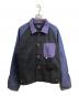 FAKE AS FLOWERS（フェイク アス フラワーズ）の古着「23SS Worker Jacket」｜ブラック×パープル
