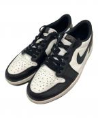 NIKEナイキ）の古着「AIR JORDAN 1 RETRO LOW OG ローカットスニーカー」｜ブラック×ホワイト