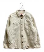 SUPREMEシュプリーム）の古着「24FW Faux Shearling Lined Work Shirt」｜アイボリー