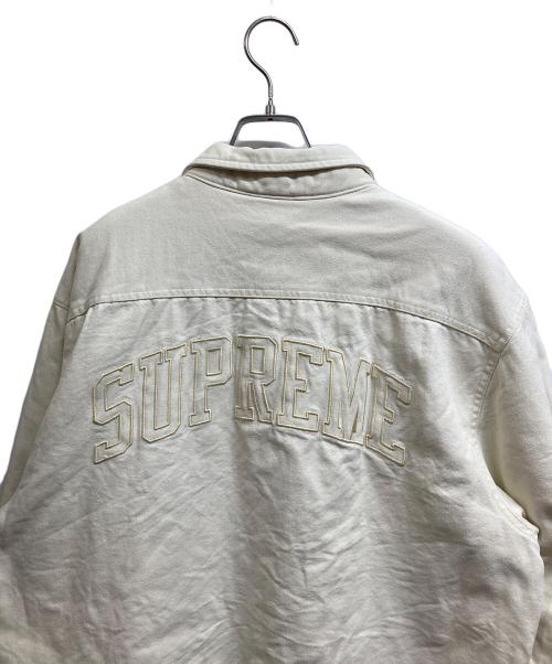 SUPREME（シュプリーム）Supreme (シュプリーム) 24FW Faux Shearling Lined Work Shirt アイボリー サイズ:XLの古着・服飾アイテム