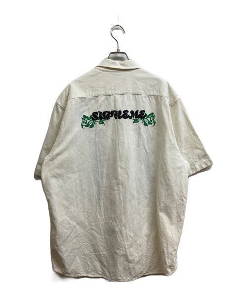 SUPREME（シュプリーム）Supreme (シュプリーム) 23SS Needlepoint S/S Shirt ホワイト サイズ:XLの古着・服飾アイテム