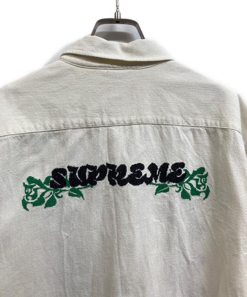 SUPREME（シュプリーム）Supreme (シュプリーム) 23SS Needlepoint S/S Shirt ホワイト サイズ:XLの古着・服飾アイテム