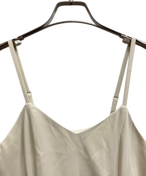 anuans（アニュアンス）anuans (アニュアンス) レイヤードアシメフレアキャミワンピース ベージュ サイズ:Freeの古着・服飾アイテム