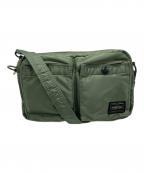 PORTERポーター）の古着「SHOULDER BAG」｜セージグリーン