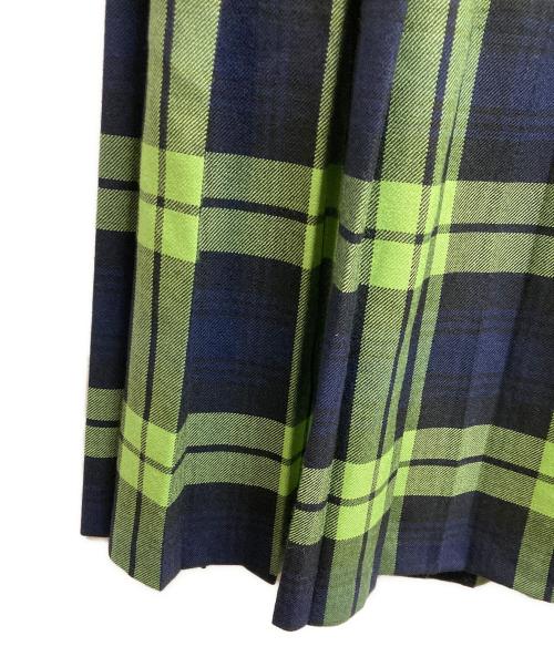 O'NEIL OF DUBLIN（オニールオブダブリン）O'NEIL OF DUBLIN (オニールオブダブリン) パッチ プリーツ スカート グリーン サイズ:38の古着・服飾アイテム