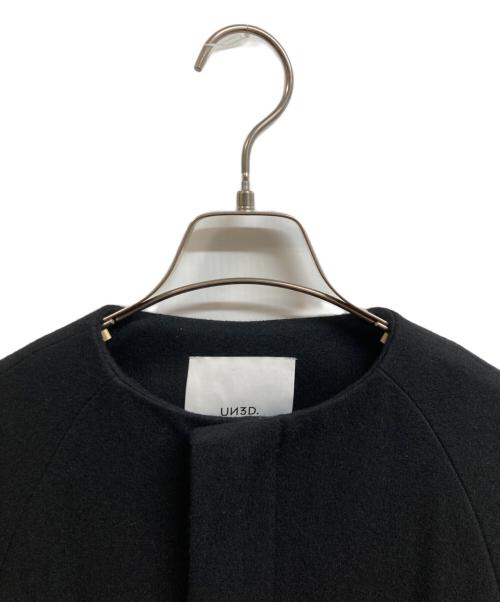 UN3D.（アンスリード）UN3D. (アンスリード) NO COLLAR CUFFS COAT ブラック サイズ:38の古着・服飾アイテム