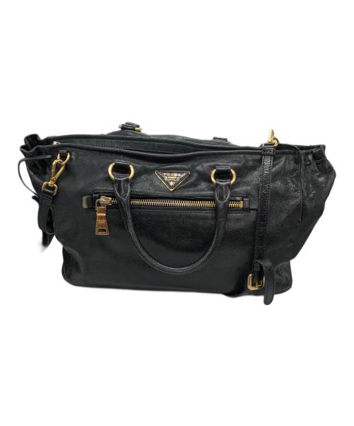 PRADA（プラダ）PRADA (プラダ) 2WAYバッグ ブラックの古着・服飾アイテム