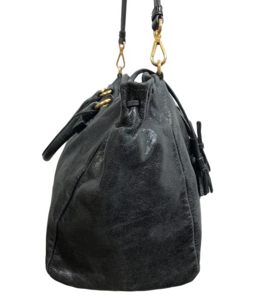 PRADA（プラダ）PRADA (プラダ) 2WAYバッグ ブラックの古着・服飾アイテム