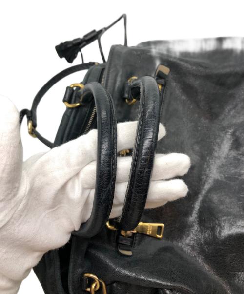 PRADA（プラダ）PRADA (プラダ) 2WAYバッグ ブラックの古着・服飾アイテム