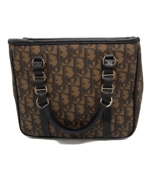 Christian Dior（クリスチャン ディオール）Christian Dior (クリスチャン ディオール) ロマンティックハンドバッグ ブラウンの古着・服飾アイテム