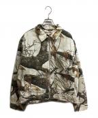 stussyステューシー）の古着「Zip Work Jacket Realtree」｜ホワイト