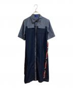 BLUE LABEL CRESTBRIDGEブルーレーベルクレストブリッジ）の古着「ライトドライ ダンガリーシャツドレス」｜ネイビー