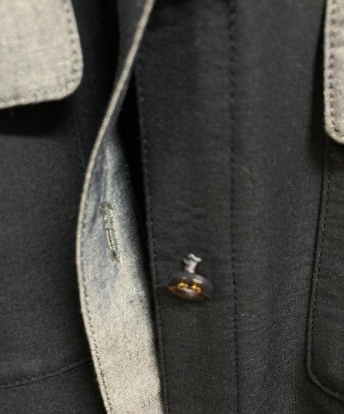 BLUE LABEL CRESTBRIDGE（ブルーレーベルクレストブリッジ）BLUE LABEL CRESTBRIDGE (ブルーレーベルクレストブリッジ) ライトドライ ダンガリーシャツドレス ネイビー サイズ:36の古着・服飾アイテム