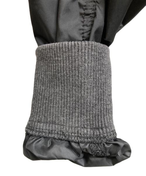 sacai（サカイ）sacai (サカイ) ナイロン切替スウェットフライトジャケット グレー サイズ:1の古着・服飾アイテム