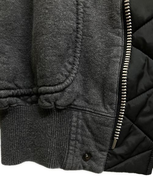 sacai（サカイ）sacai (サカイ) ナイロン切替スウェットフライトジャケット グレー サイズ:1の古着・服飾アイテム