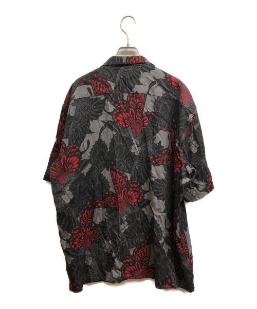BUDSPOOL（バッズプール）BUDSPOOL (バッズプール) GAKKIN (ガッキン) 25SS 三艶蝶 HAWAIIAN SHIRT ブラック×レッド サイズ:XLの古着・服飾アイテム