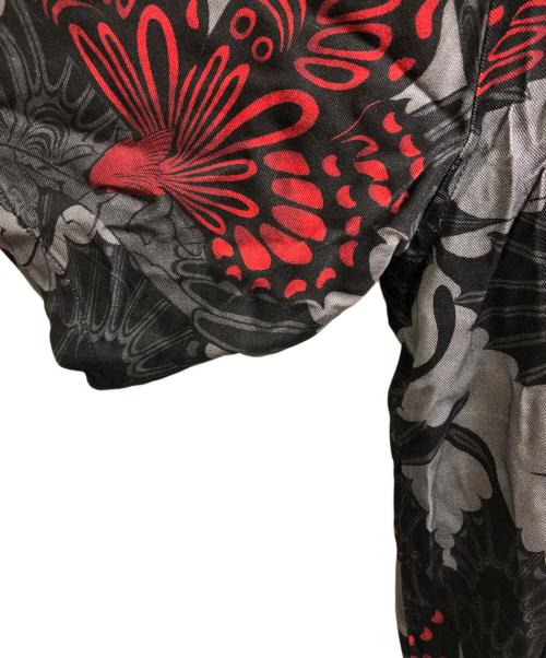 BUDSPOOL（バッズプール）BUDSPOOL (バッズプール) GAKKIN (ガッキン) 25SS 三艶蝶 HAWAIIAN SHIRT ブラック×レッド サイズ:XLの古着・服飾アイテム