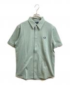 FRED PERRY×BEAMSフレッドペリー×ビームス）の古着「別注鹿の子シャツ」｜グリーン