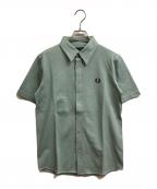 FRED PERRY×BEAMSフレッドペリー×ビームス）の古着「別注鹿の子シャツ」｜グリーン