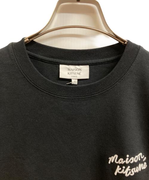 maison kitsune（メゾンキツネ）maison kitsune (メゾンキツネ) ハンドライティング コンフォート Tシャツ ブラック サイズ:XSの古着・服飾アイテム