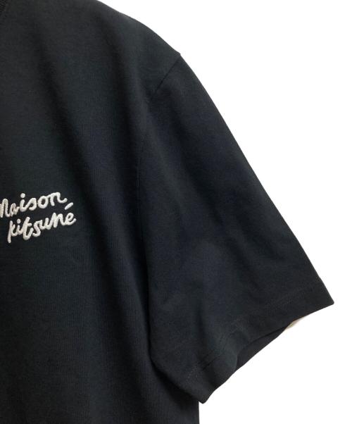 maison kitsune（メゾンキツネ）maison kitsune (メゾンキツネ) ハンドライティング コンフォート Tシャツ ブラック サイズ:XSの古着・服飾アイテム