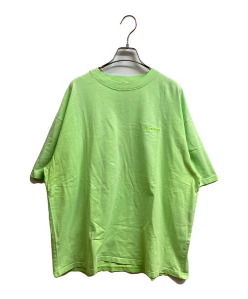 BALENCIAGA（バレンシアガ）BALENCIAGA (バレンシアガ) 18AW EGO OVERSIZED T-SHIRT グリーン サイズ:XSの古着・服飾アイテム