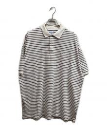KEBOZ（ケボズ）の古着「COLLAR BORDER S/S TEE」｜ホワイト