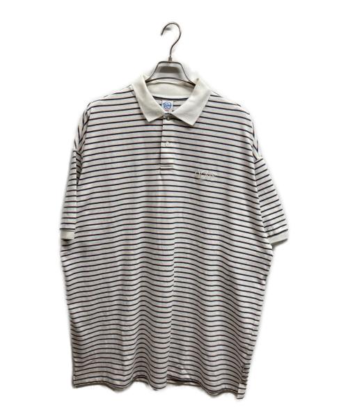 KEBOZ（ケボズ）KEBOZ (ケボズ) COLLAR BORDER S/S TEE ホワイト サイズ:XXL 未使用品の古着・服飾アイテム