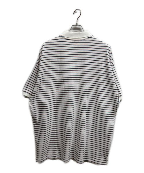 KEBOZ（ケボズ）KEBOZ (ケボズ) COLLAR BORDER S/S TEE ホワイト サイズ:XXL 未使用品の古着・服飾アイテム