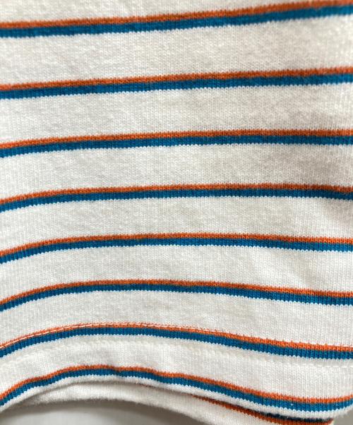 KEBOZ（ケボズ）KEBOZ (ケボズ) COLLAR BORDER S/S TEE ホワイト サイズ:XXL 未使用品の古着・服飾アイテム