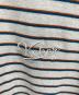 中古・古着 KEBOZ (ケボズ) COLLAR BORDER S/S TEE ホワイト サイズ:XXL 未使用品：5000円