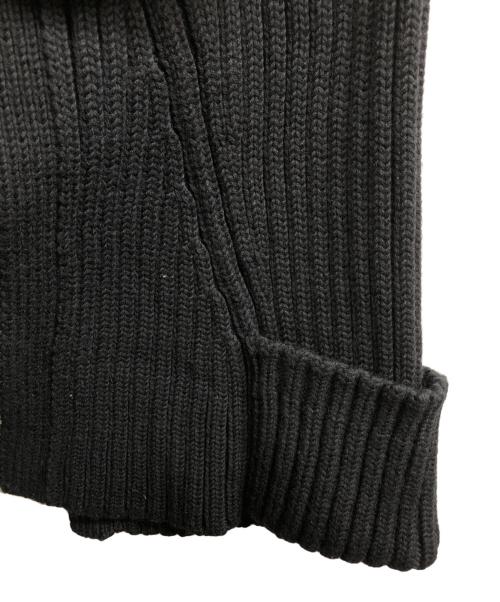YOHJI YAMAMOTO（ヨウジヤマモト）YOHJI YAMAMOTO (ヨウジヤマモト) デザインタートルネックニット ブラック サイズ:2の古着・服飾アイテム