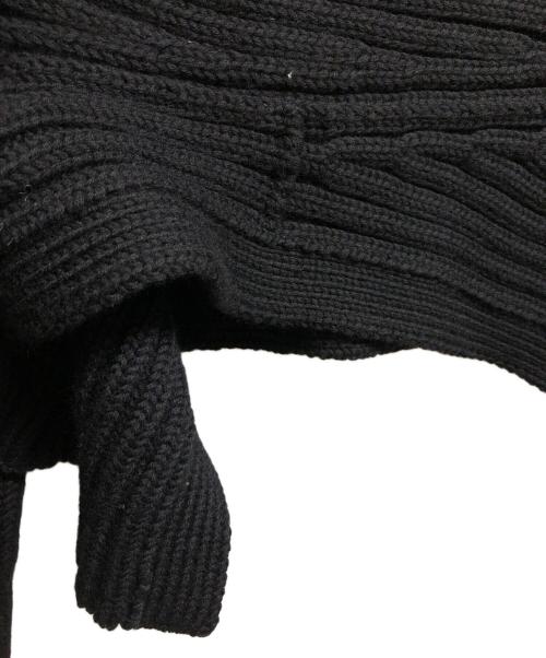 YOHJI YAMAMOTO（ヨウジヤマモト）YOHJI YAMAMOTO (ヨウジヤマモト) デザインタートルネックニット ブラック サイズ:2の古着・服飾アイテム