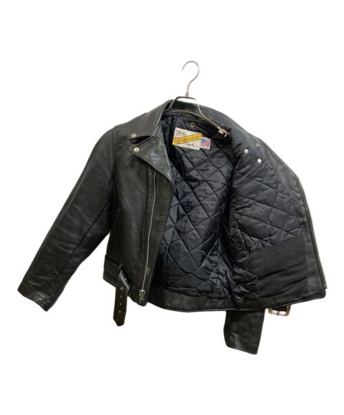 Schott（ショット）Schott (ショット) 618ダブルライダースジャケット ブラック サイズ:40の古着・服飾アイテム