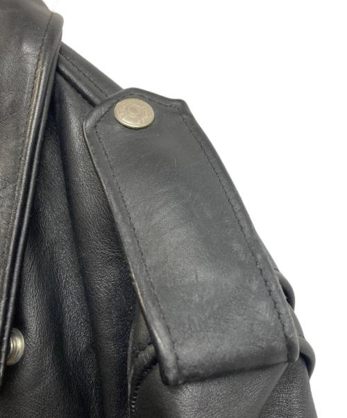 Schott（ショット）Schott (ショット) 618ダブルライダースジャケット ブラック サイズ:40の古着・服飾アイテム