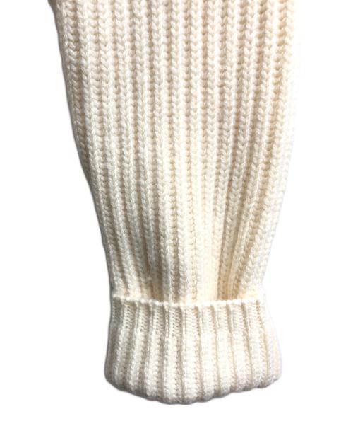 MIU MIU（ミュウミュウ）MIU MIU (ミュウミュウ) ビジューボタン カシミヤカーディガン ベージュ サイズ:38の古着・服飾アイテム