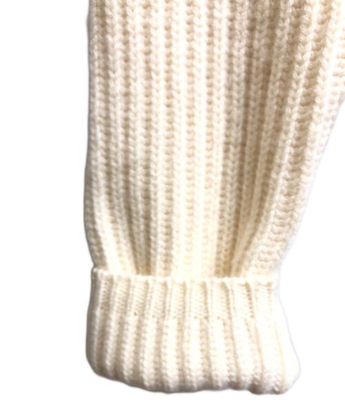 MIU MIU（ミュウミュウ）MIU MIU (ミュウミュウ) ビジューボタン カシミヤカーディガン ベージュ サイズ:38の古着・服飾アイテム