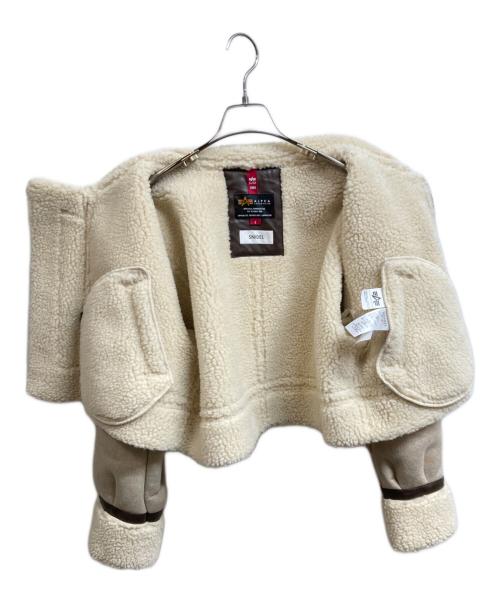 ALPHA（アルファ）ALPHA (アルファ) Snidel (スナイデル) B-3 ショートジャケット ベージュの古着・服飾アイテム