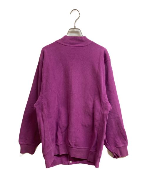 Champion REVERSE WEAVE（チャンピオン リバース ウィーブ）Champion REVERSE WEAVE (チャンピオン リバース ウィーブ) 90s スナップカーディガン パープル サイズ:Mの古着・服飾アイテム