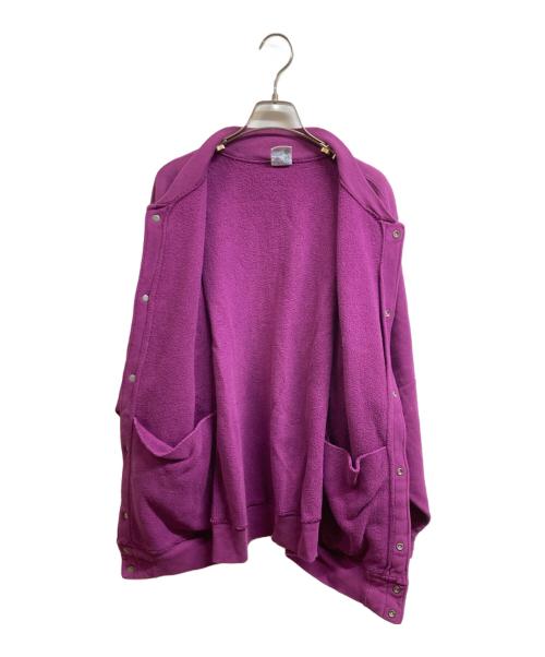Champion REVERSE WEAVE（チャンピオン リバース ウィーブ）Champion REVERSE WEAVE (チャンピオン リバース ウィーブ) 90s スナップカーディガン パープル サイズ:Mの古着・服飾アイテム