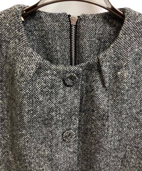 JOSEMOON（ジョゼムーン）JOSEMOON (ジョゼムーン) CLASSIC TWEED MINI DRESS グレー サイズ:36 未使用品の古着・服飾アイテム