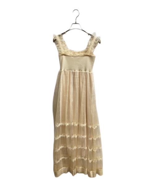 Snidel（スナイデル）Snidel (スナイデル) ティアードニットワンピース ベージュの古着・服飾アイテム