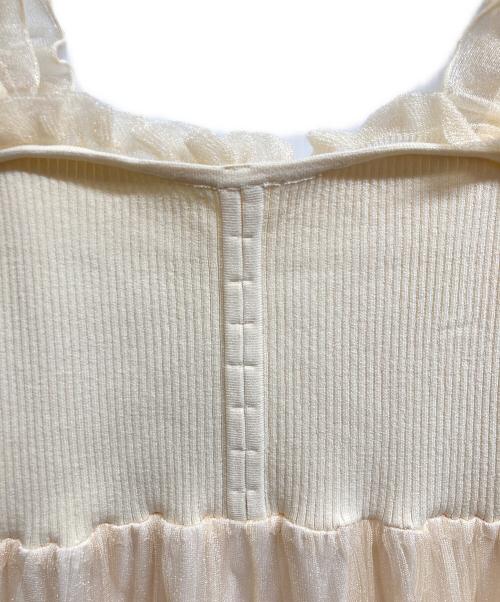 Snidel（スナイデル）Snidel (スナイデル) ティアードニットワンピース ベージュの古着・服飾アイテム