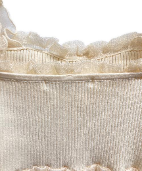 Snidel（スナイデル）Snidel (スナイデル) ティアードニットワンピース ベージュの古着・服飾アイテム